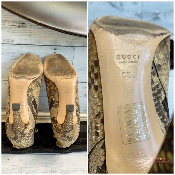 🛑SOLD🛑Authentic GUCCI Python Lifford Size 6 - Picture 6 of 12